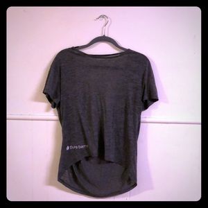 High-low lightweight yoga top from PureBarre